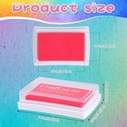 Ccinee Stamp Ink Pads  15 Colors Craft Ink Pad Washable For Kids Diy Paper Wood 