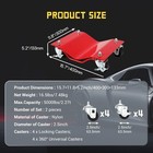 2-pack 5000lbs Car Wheel Dollies With Locking Swivel Casters   Brakes For Garage