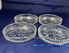 Coasters 4 Clear Glass Starburst Crystal Stackable