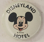 Vintage 70s 80s Disney Disneyland Hotel Mickey Mouse Litho Pinback Button
