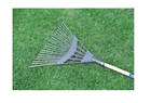 Project Source 8-in Carbon Steel Lawn Rake With Steel Handle Garden Yard Tool