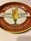 Vintage Trommer   s Imported Beer Tray Nos  - 12    Dia    1