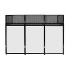 Dj Event Facade Black White Scrim Metal Frame Booth   23   x73    Flat Table Top Usa