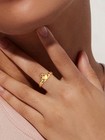 925 Sterling Silver Claddagh Gold Ring Celtic Knot Promise Gift For Women Size 7