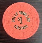  1 Jolly Trolley Casino Las Vegas  Nv 1981 Issue Casino Chip
