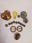 Mixed Lot Antique Buttons   Others Metal  Glass