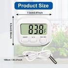 Digital Aquarium Water Thermometer With Large Lcd Screen  Measurement White 