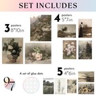 12 Pcs Vintage Wall Art Set - French Country Wall Decor  Vintage Posters For    