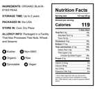 Organic Black-eyed Peas - Non-gmo  Sproutable  Kosher  Vegan - By Food To Live