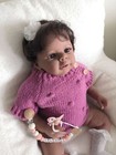 African American 19in Black Girl Reborn Baby Dolls Realistic Full Vinyl Body Toy