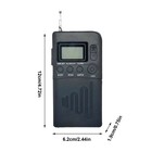 Pocket Radio Speaker Am Fm Lcd Digital Display Transistor Receiver For Home