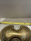 Very Rare Persian Antique Copper Shield With Lion And Sun And A Crown 
