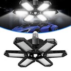2pack Led Garage Light 600w 12000000lm Deformable Bright Shop Ceiling Bulb Lamps