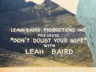 1922 Silent Movie Lobby Card -  don t Doubt Your Wife   11x14 Original Rare