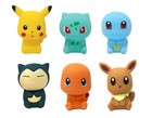 6 Pokemon Squeaking Bath Toy Water Toy Bundle Pikachu Bulbasaur Charmander