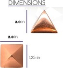 Copper Pyramid 2x2 In Giza Shaped For Meditation  Body Healing  Reiki Balancing