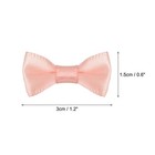 50pcs Pink Cream Bow Ties 1 2 x0 6  Mini Bowknot For Crafting Satin Bows Bulk
