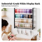 Organizer Sturdy Metal Open-frame Storage Rack With Hanging Pegs Space-efficient