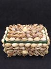 Vtg  Seashell Jewelry Trinket Treasure Box Sailor Valentine Maritime Folk Art