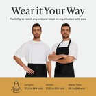 Work Aprons Heavy Duty Shop Work Apron With Pockets For Men Black Chef 33  X 27