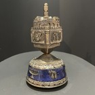 Judaica 6 5  Musical Dreidel Hanukah Chanukah Minora Silver Statue - Sankyo Gift