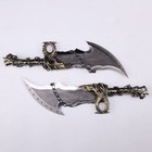 God Of War Kratos Blades Of Chaos Twin Blade Sword Set Full Metal With Plaque