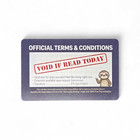 Procrastination License - Plastic Gag Gift Novelty Joke Prank Funny Card