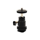 1 4  Aluminum Tripod Hot Shoe Mount Flash Bracket Phone Clip Gopro Smartphone