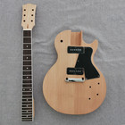 Diy 6 String Single Cut Electric Guitar Kit Mahogany Body Neck Set Neck Cr Part