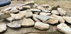 Natural Flat Texas Limestone Medium Size 10 Lbs 10ct rock Stacking outdoor Decor