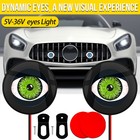 Devil Eye Led Light 3d Dynamic Car Eyes Lens Light Motorcycle Decorative Lights