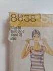 Mini Tank Dress Tunic Skirt Pants 10 Simplicity 8838 Sewing Pattern Cut Vtg 70s