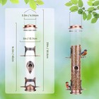 Mixxidea Metal Wild Bird Feeder  Squirrel Proof  Hanging 6 Antique Copper 