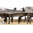 Homemade 1 72 Air Force Ground Crew 10 Troopers Painted  without Aircraft  Model