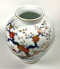 Large Fukagawa Seiji Kiln Porcelain Vase