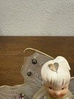 Vtg Holt Howard Christmas Angel W  Flowers Porcelain Tulle Mesh