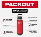 Milwaukee 48-22-8397r Packout 36oz Red Insulated Bottle With Chug Lid  New    