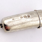 Antique Sterling Silver Needle Case For Chatelaine Birmingham 1851 English Marks