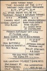Original Bill Graham  140 Ad Back Card Jimi Hendrix Winterland