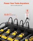 Vevor 4-tier Tool Organizer Cart With Charging Station Garage Cart On Wheels