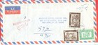 Afghanistan 15 Stamp Used On Registered Cover To Usa 1969