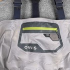 Orvis Ultralight Fishing Bibs Mens Large L Grey Fishing Outdoors  flaws 