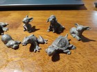 Lot Of 9 Metal   Pewter Animal Figures  Animal Collection - Signed unsigned