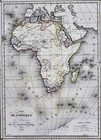 1846 Bocage Map - Africa - Guinea Egypt Cape Colony South Senegambia Madagascar