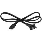 6ft Two Prong Ac Power Cord Cable Nema 1-15p C7 18 Awg For Laptop Ps3 Ps4 Dvr Pc