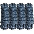 4 Pack 3 8 X 15 Dock Lines Nylon Rope For Boats Double Braided Boat Accessories