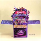 F07-magical 3d Pop-up Happy Birthday Card - Surprise Box Design
