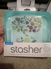 Stasher Reusable Silicone Food Storage Lot Of 4 Sandwich   2 Bowls Eco Friendly