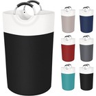Two-tone 90l Collapsible Laundry Basket Freestanding Foldable Hamper Soft Handle