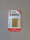 Zippo Windproof Brushed Brass Lighter   204b  New In Box 